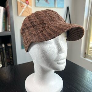 Target - retro styled new boys cap Brown Cable Knit Cap OSFM